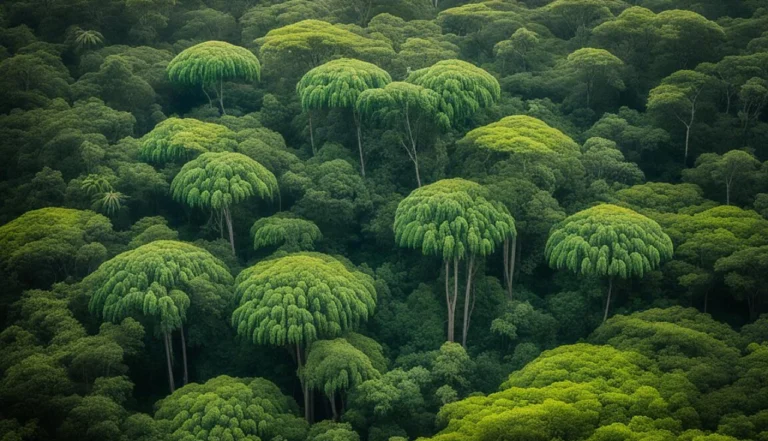 arvore nativa brasileira em floresta exuberante