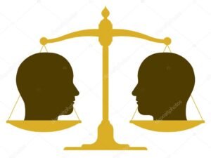 balancas equilibradas simbolizando igualdade