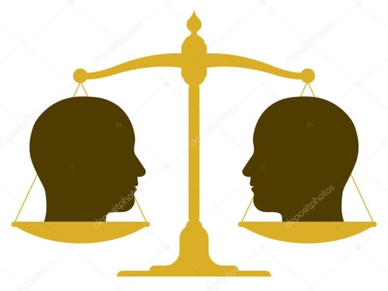 balancas equilibradas simbolizando igualdade