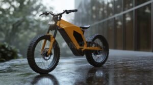 bicicleta eletrica em um cenario urbano