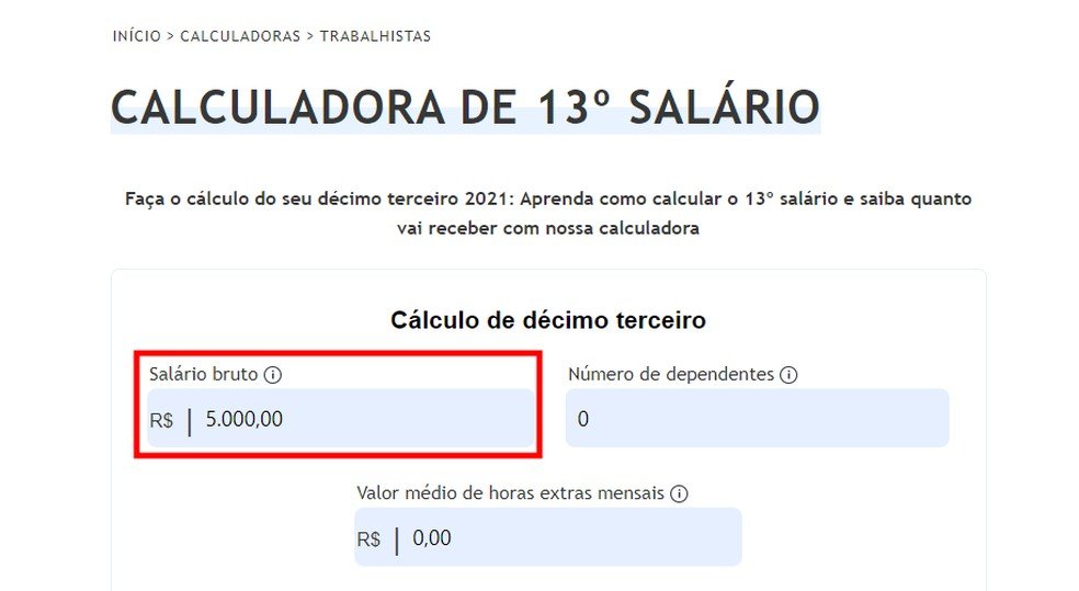 Ajuda de Custo Conta para o Cálculo do Décimo Terceiro