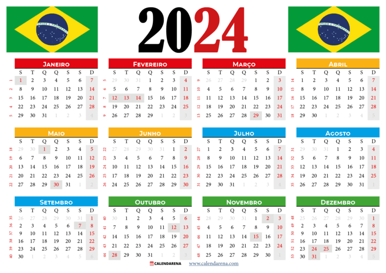 calendario com destaque para dias uteis