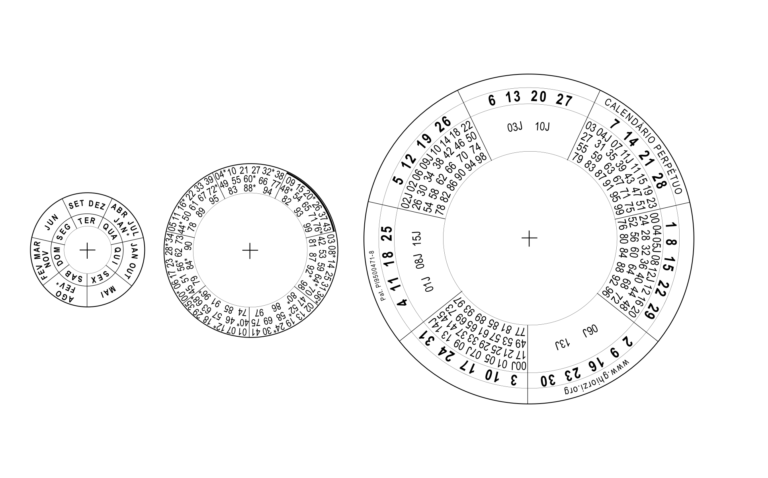 calendario com dias alternados destacados