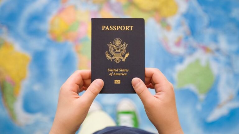 caminho de compras internacionais com passaporte