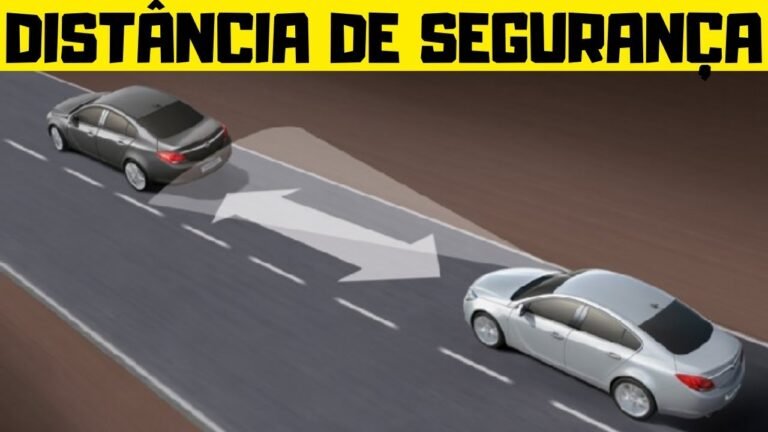 carro em movimento com distancia de seguranca