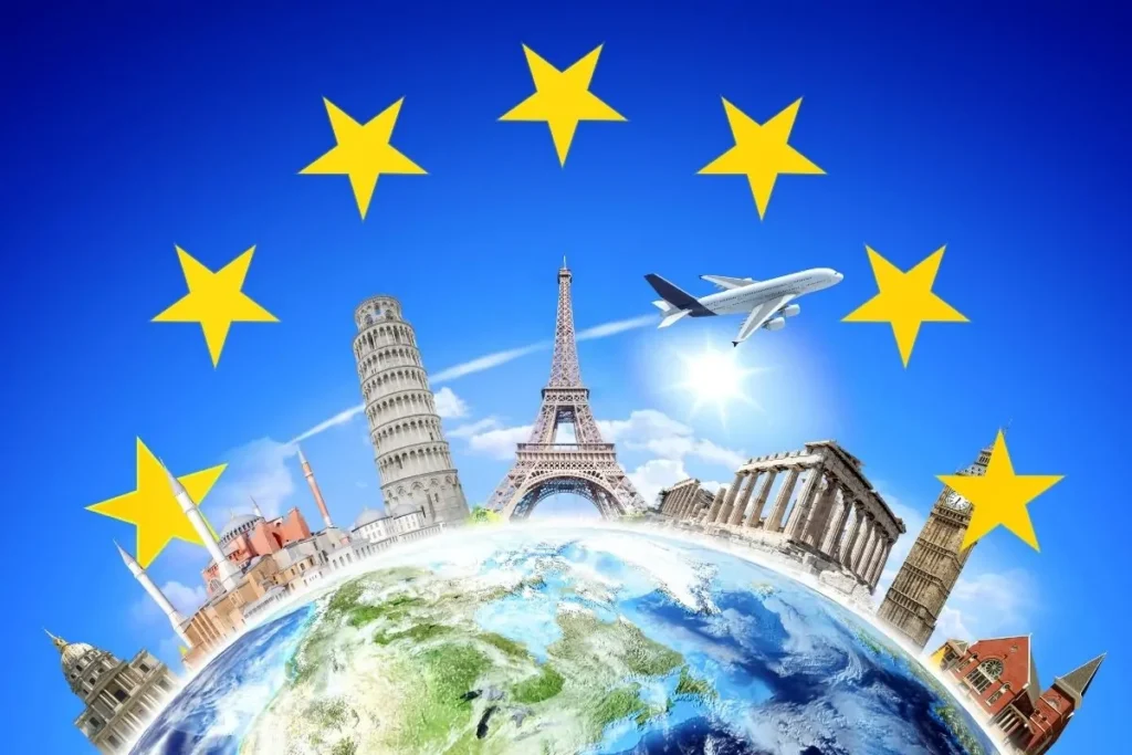 cenario europeu com orcamento de viagem