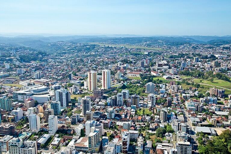 cidade de caxias do sul vista aerea