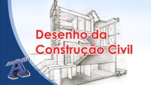 desenho tecnico de uma construcao em andamento