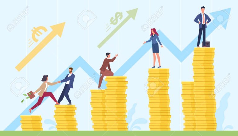 grafico de crescimento financeiro de pequenos negocios