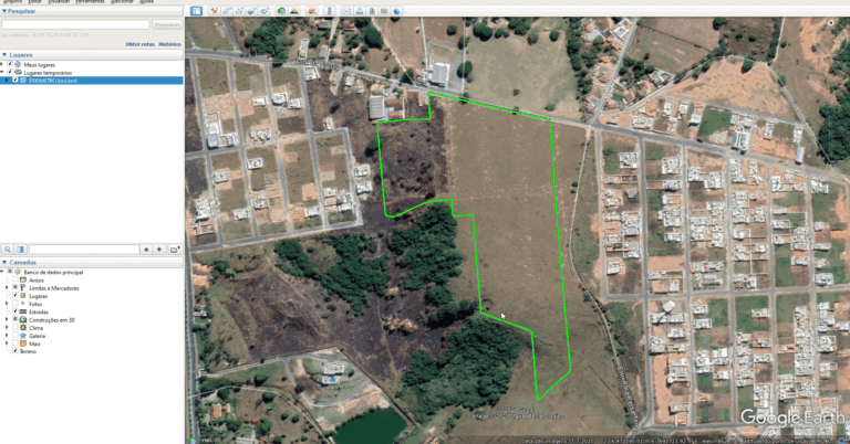 grafico de lotes de terrenos urbanos