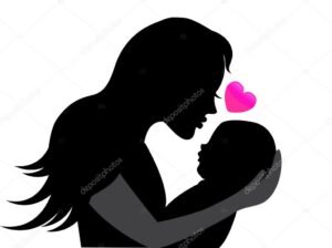 mae segurando bebe simbolizando auxilio maternidade