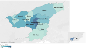 mapa com locais de emprego em barra mansa