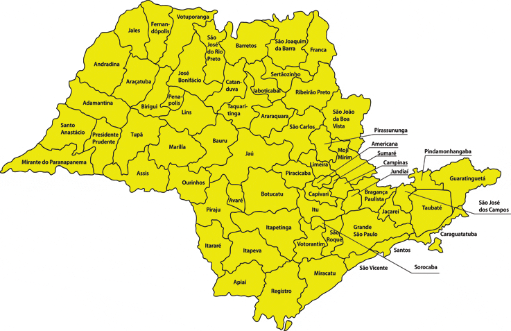 Qual é o PIB das cidades do estado de São Paulo