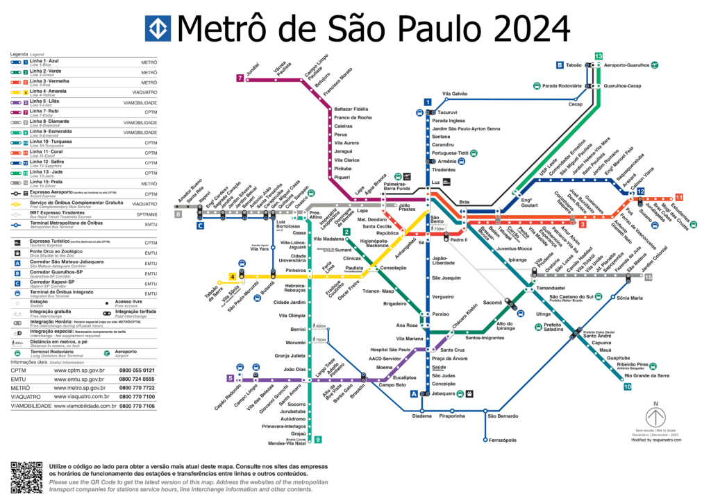 Como chegar do Terminal Tietê ao Terminal Barra Funda de Metrô