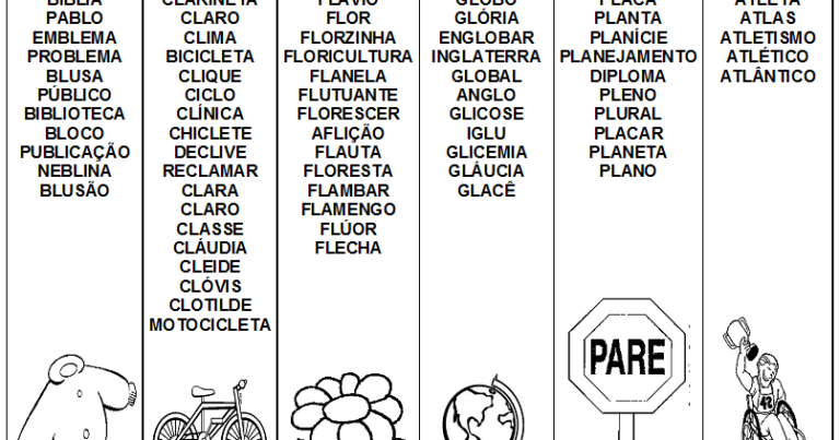 palavras com r e l em um dicionario