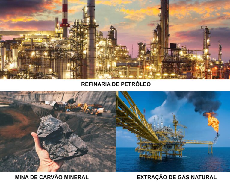 recursos naturais como petroleo e carvao