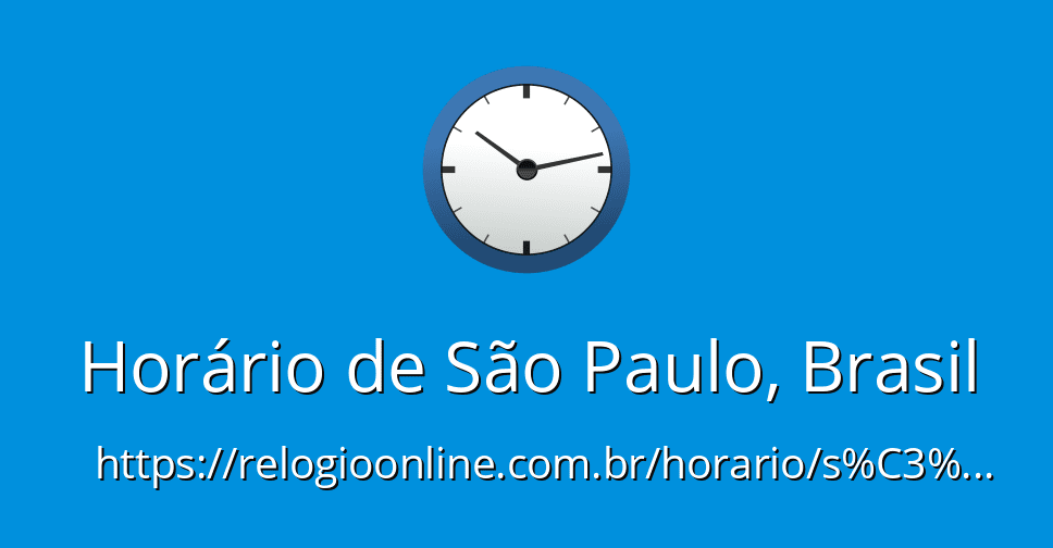 Qual é o fuso horário de São Paulo em relação ao UTC